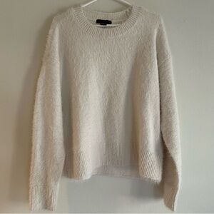 Sanctuary Cream Crew Neck Sweater Plush Texture